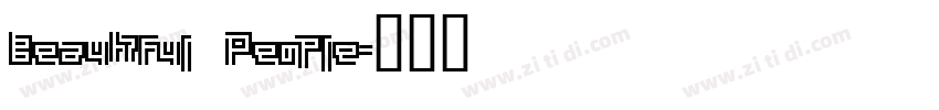 Beautiful People字体转换